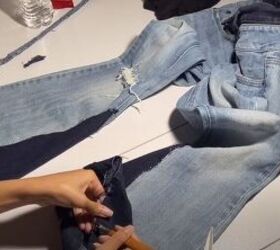 diy distressed jeans, Distress the jeans