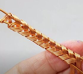 diy wire jewelry braided bracelets, Continue braiding