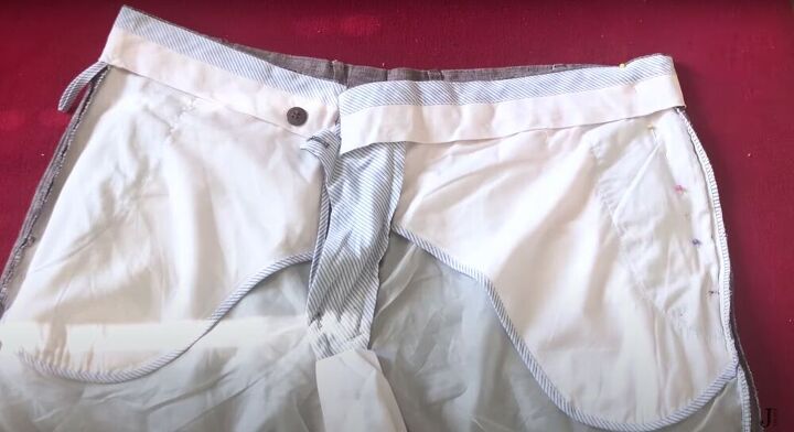 thrift flip how to upcycle pants to shorts, How to upcycle pants