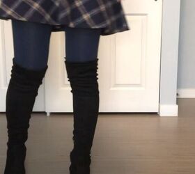 how to wear over the knee boots, Over the knee boots without slouching