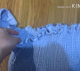diy shirred top, Sew with a straight stitch