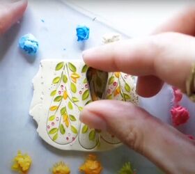 from a z how to make slab earrings, Polymer clay floral embroidery
