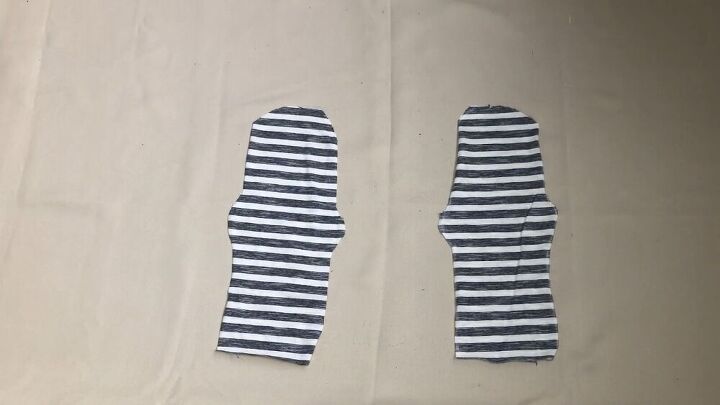 diy socks from an old t shirt easy simple inexpensive, Two back socks