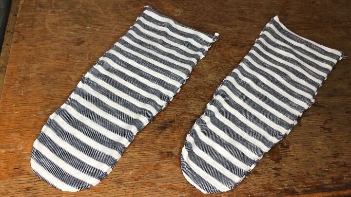diy socks from an old t shirt easy simple inexpensive, Easy pair of DIY socks