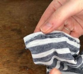 diy socks from an old t shirt easy simple inexpensive, Leave a small gap