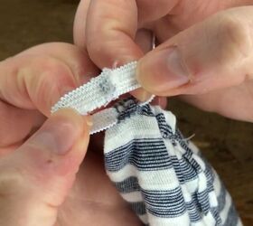 diy socks from an old t shirt easy simple inexpensive, Tuck the elastic