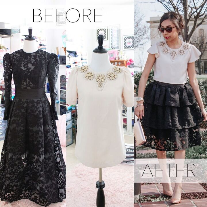 prom dress fail and outdated blouse refashion