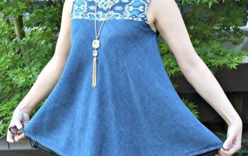 Upcycle a Skirt and Scarf Into a Boho Swing Tank Top