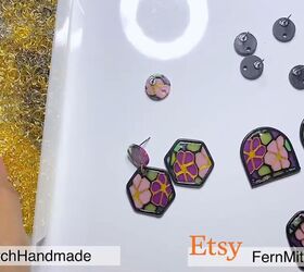 stained glass earrings have never been this simple to create, Add earring backs