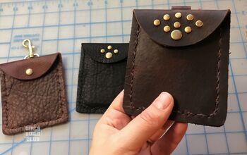 Simple Leather Keychain Wallet
