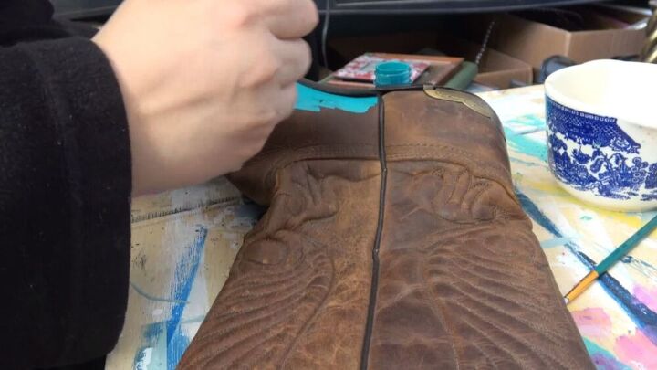 giving old boots new life with angelus leather paint