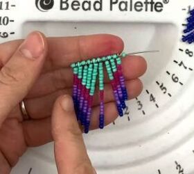 make your own stunning seed bead earrings in a few simple steps, How to make chevron earrings