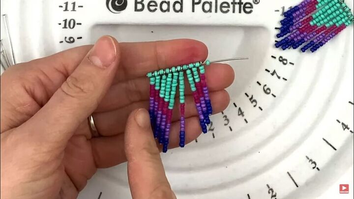 make your own stunning seed bead earrings in a few simple steps, How to make chevron earrings