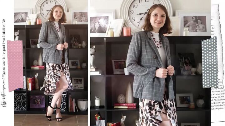 five ways to wear a leopard print midi skirt, Style a leopard print skirt