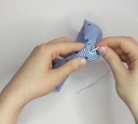 how to sew diy hair scrunchies by hand, Elastic inside hair scrunchie