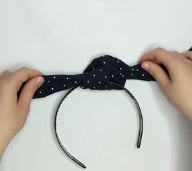 no need to buy headbands learn how to make your own, Tie a knot