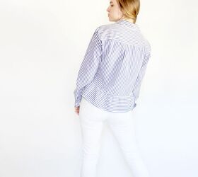 refashioned button down with peplum