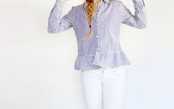 Refashioned Button Down With Peplum