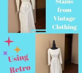 using retro clean to clean yellowed vintage clothing
