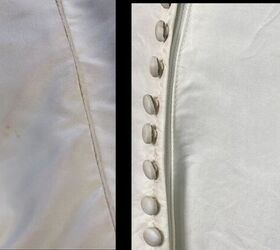 using retro clean to clean yellowed vintage clothing, Stains on the back