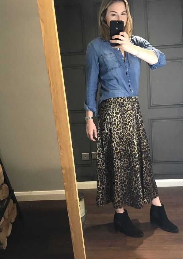 the leopard skirt styled 3 ways
