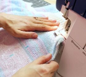 how to sew a ruffle sweater dress, Sew a sweater dress