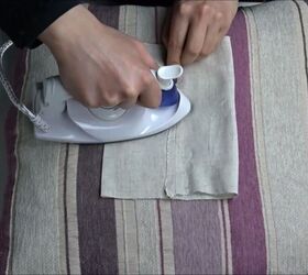 how to sew a face mask with a filter pocket, Iron face mask