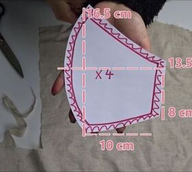 how to sew a face mask with a filter pocket, Measurements for face mask