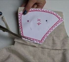how to sew a face mask with a filter pocket, Cut face mask design