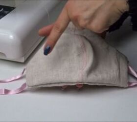 how to sew a face mask with a filter pocket, Rewearable face mask