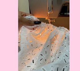 make a tiered ruffle skirt look trendy for spring and summer, How to sew a tiered ruffle skirt