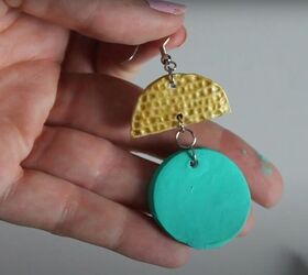 make your own clay and tassel earrings, How to make clay earrings