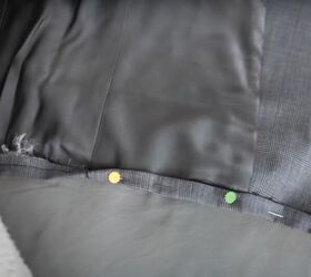 how to upcycle a 5 men s blazer into a trendy two piece set, DIY blazer to two piece