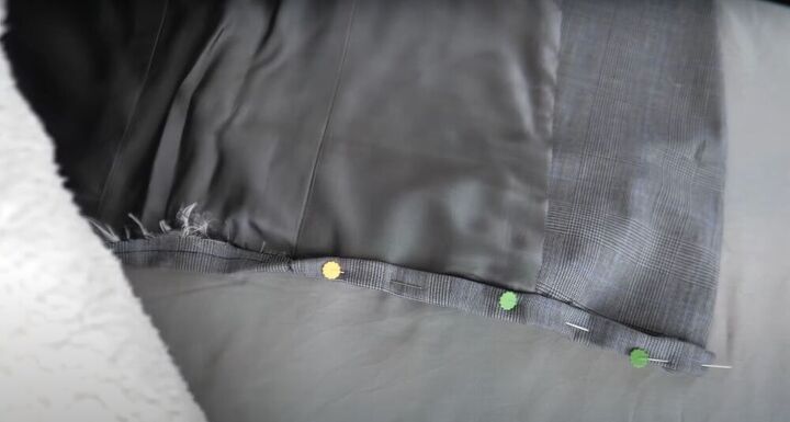 how to upcycle a 5 men s blazer into a trendy two piece set, DIY blazer to two piece