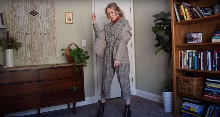 5 jumpsuits 2 ways how to style a jumpsuit, Add a turtleneck