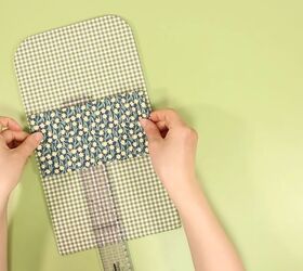 make your own double clutch wallet the super simple way, Attach the small piece