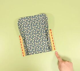 make your own double clutch wallet the super simple way, Sew the second edge