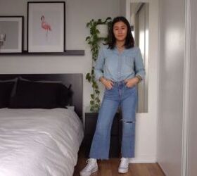 minimal winter layering done right 15 different looks, Canadian tuxedo look