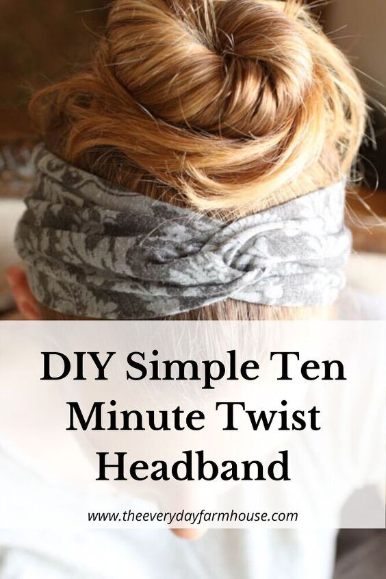 super easy ten minute twist headband