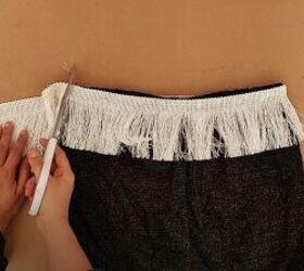 no sew fringe skirt, How to make a fringe skirt