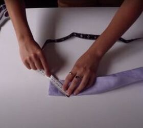 make your own light and pretty wrap skirt, Measure your cutout