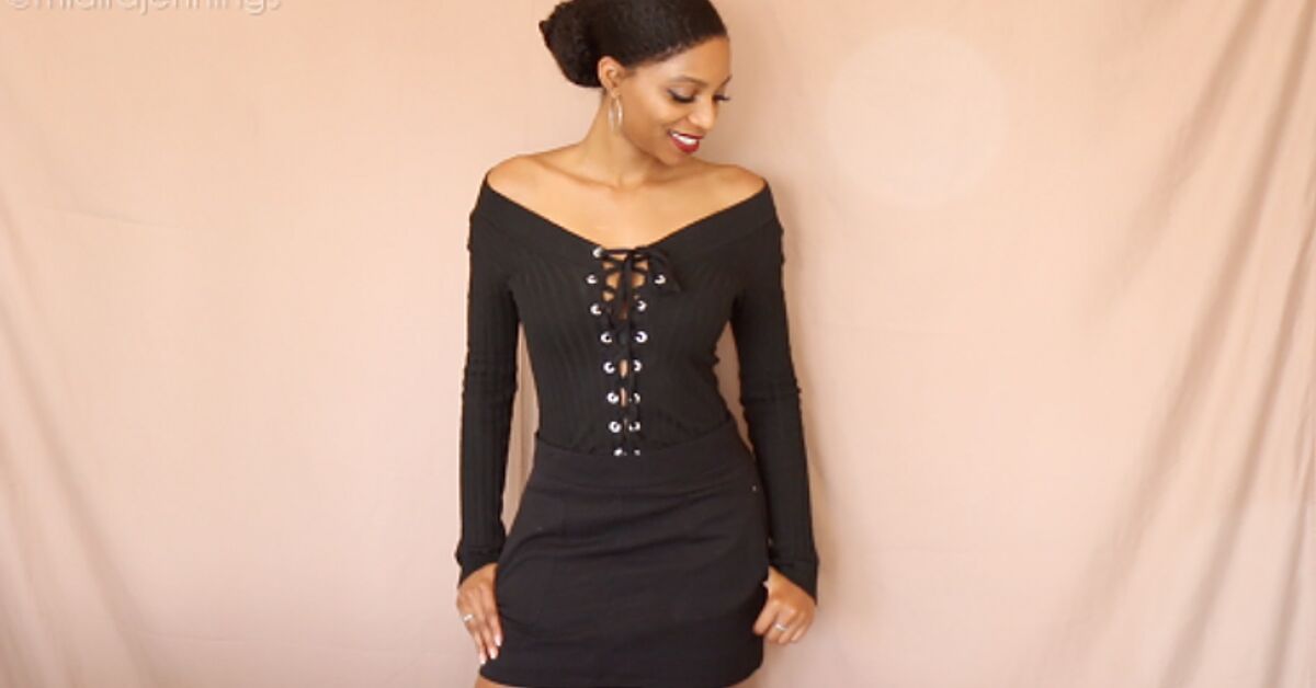 DIY Lace-Up Off the Shoulder Top (No Sewing) | Upstyle DIY Lace-Up Off the Shoulder Top (No Sewing) | Upstyle