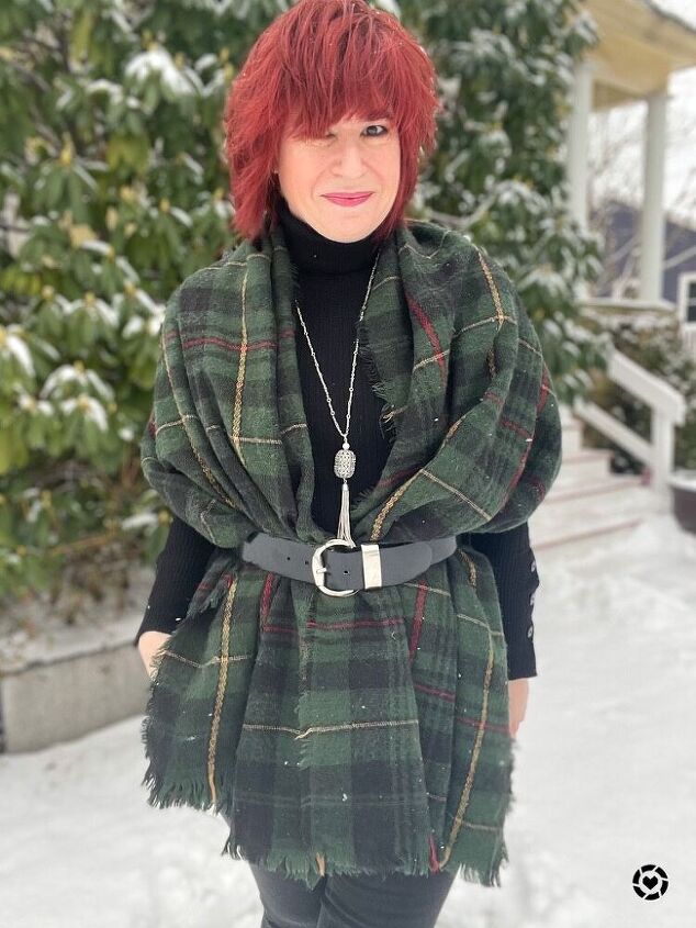how to style winter plaid