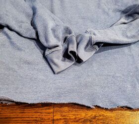 how to distress an old sweatshirt