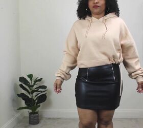 learn how to style four different leather skirts, Style a leather skirt
