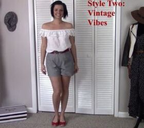 how to turn a pair of pants into shorts, Upcycled shorts