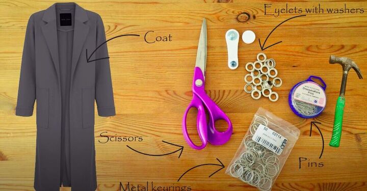 your coat into something unique with this diy coat tutorial, Tools and materials