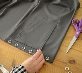your coat into something unique with this diy coat tutorial, Upcycled DIY coat