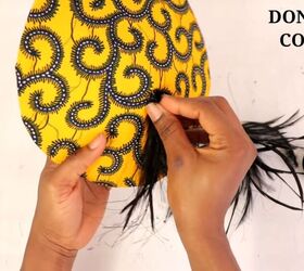 get your glam on make a diy fascinator without breaking the bank, Glue feathers to headpiece
