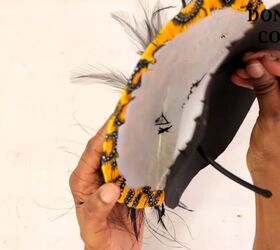 get your glam on make a diy fascinator without breaking the bank, Glue both pieces together